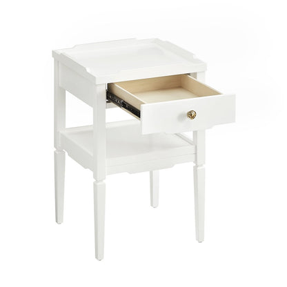 Finchley White 1-drawer Nightstand