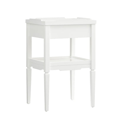 Finchley White 1-drawer Nightstand