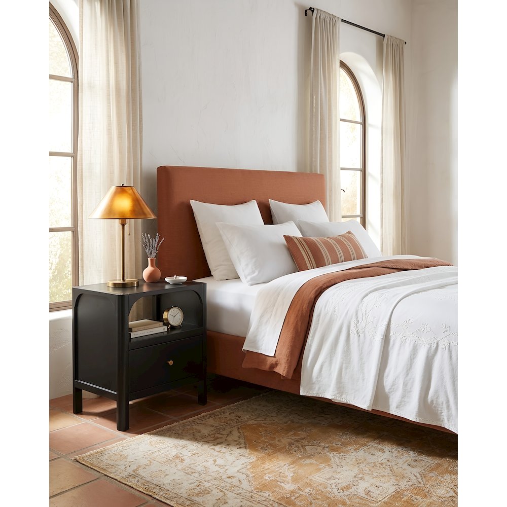 Wallis 1-drawer Nightstand in Black