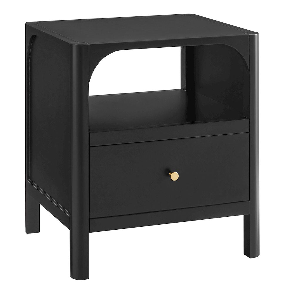 Wallis 1-drawer Nightstand in Black
