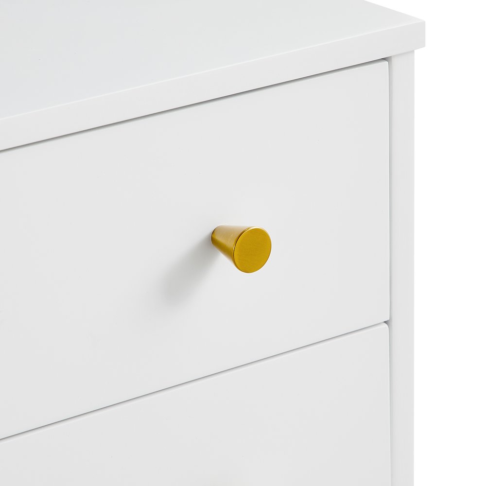 Arezzo 2-drawer Modern Nightstand in White