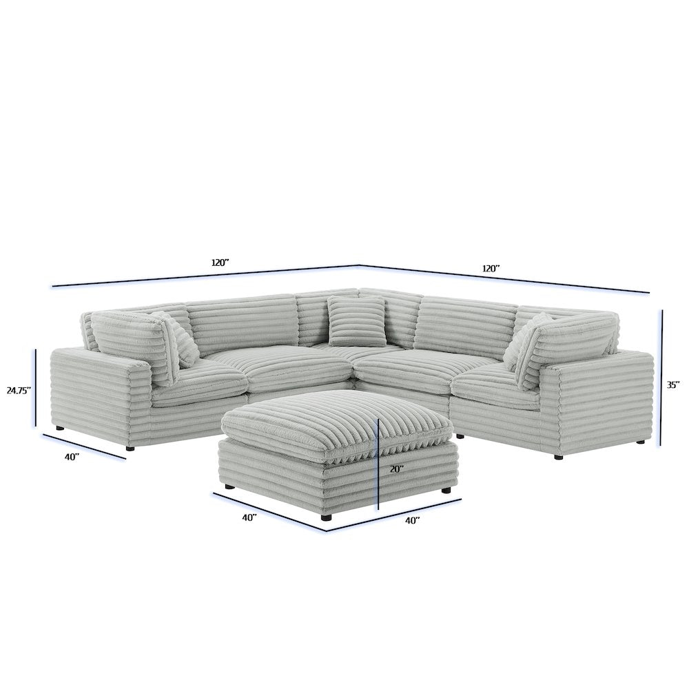 Julia 6-piece Sectional