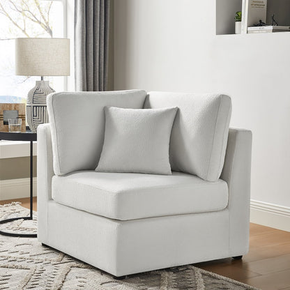 Chandler Corner Wedge Chair - Ivory