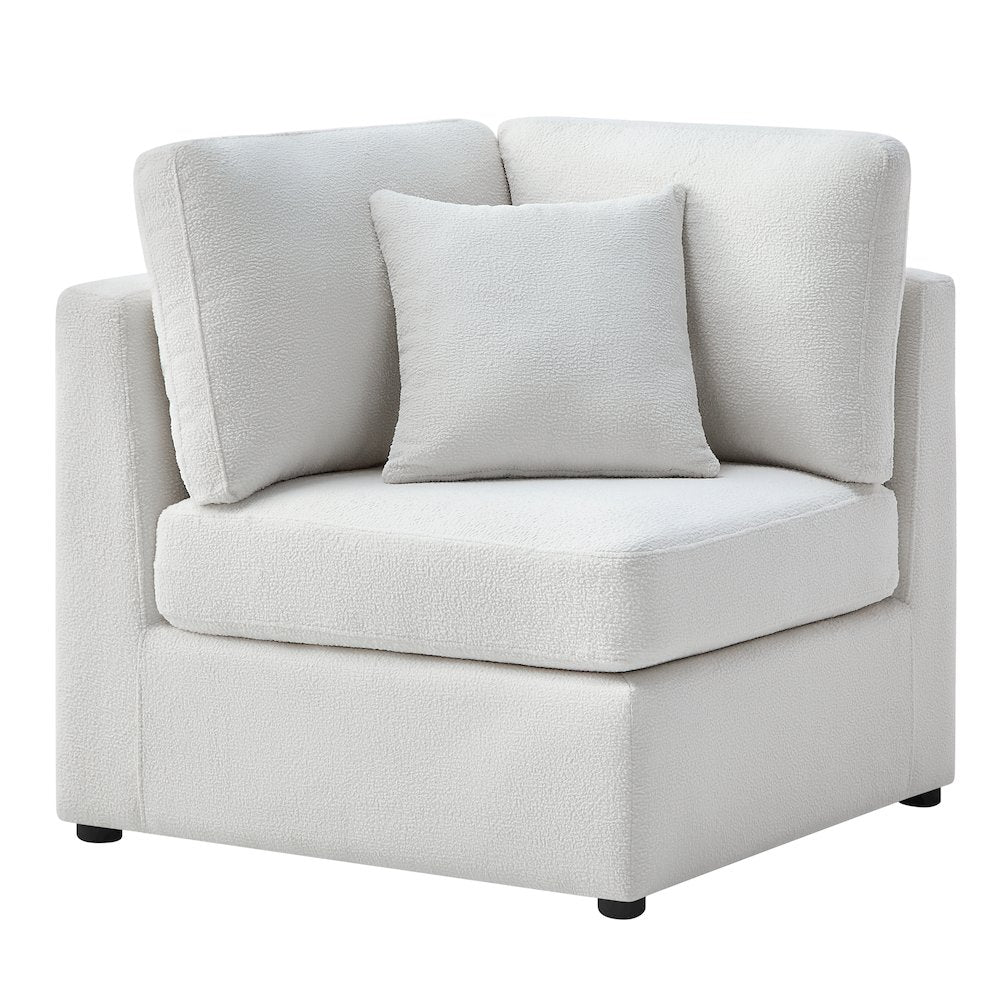 Chandler Corner Wedge Chair - Ivory