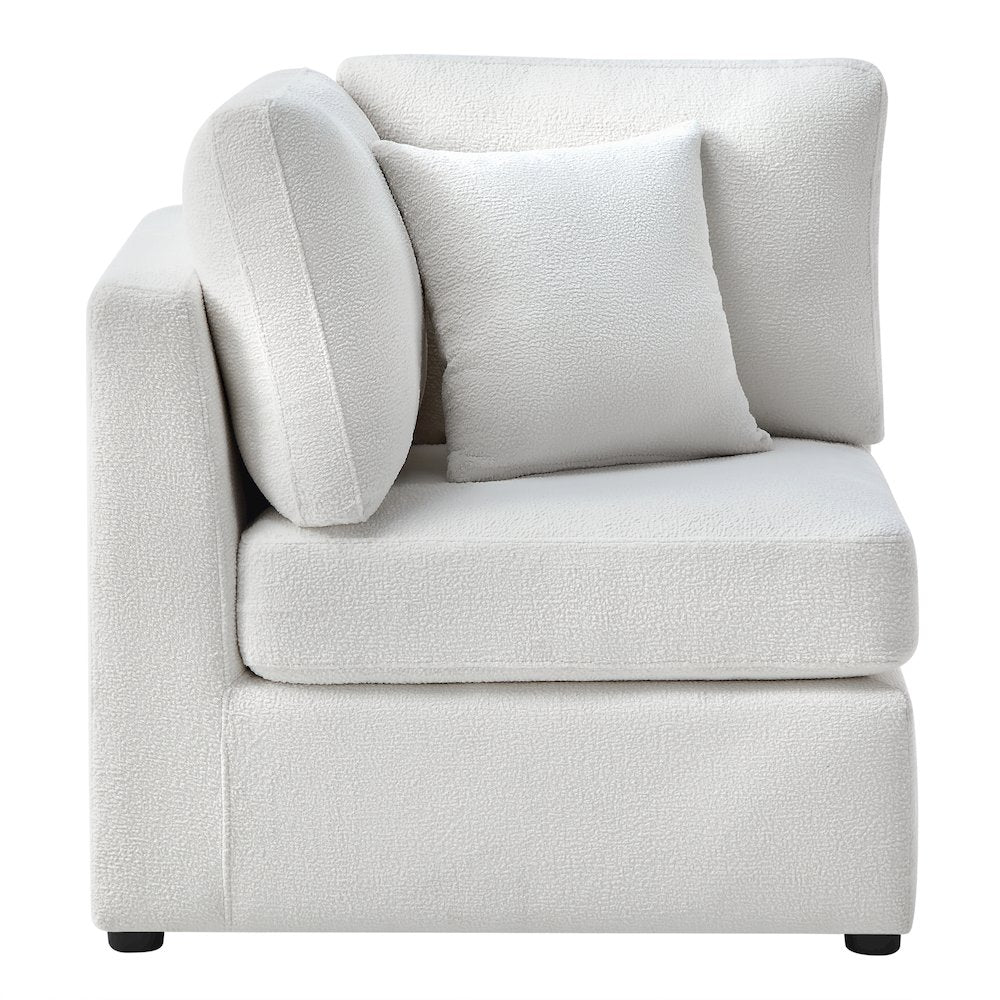 Chandler Corner Wedge Chair - Ivory