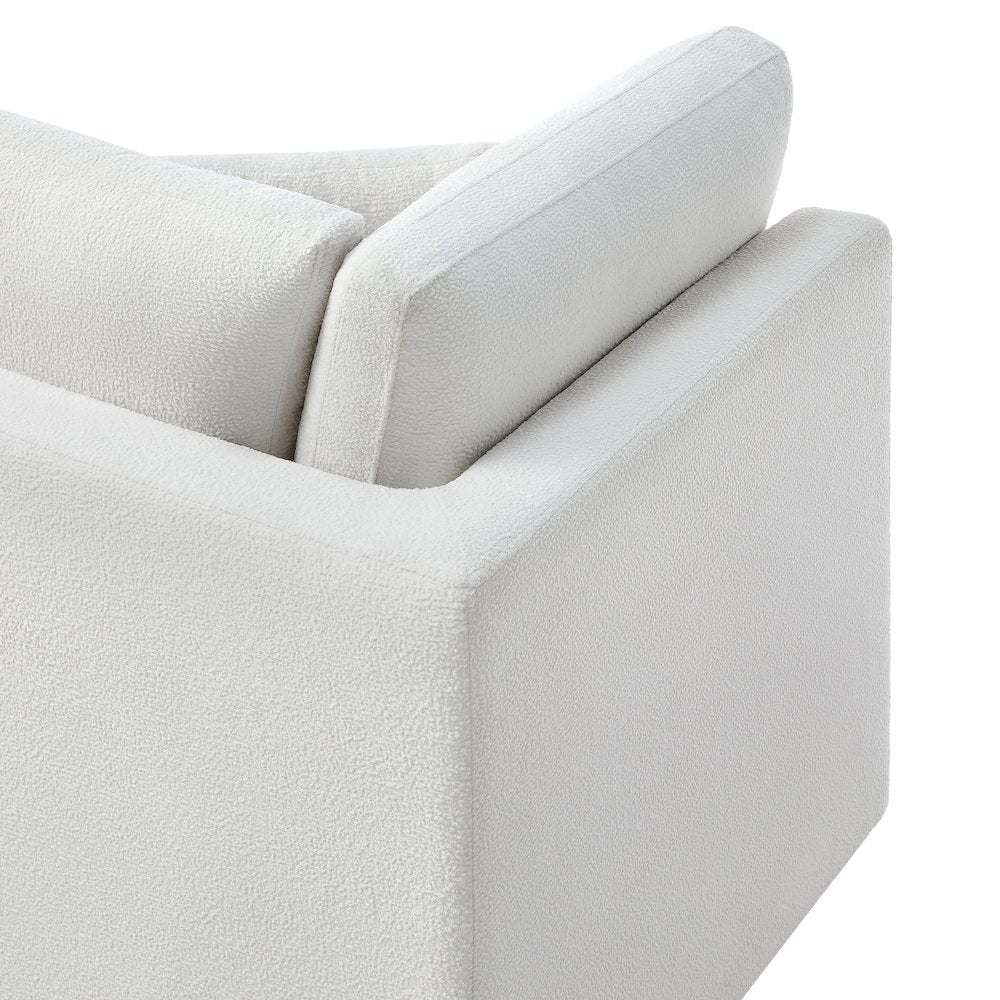Chandler Corner Wedge Chair - Ivory