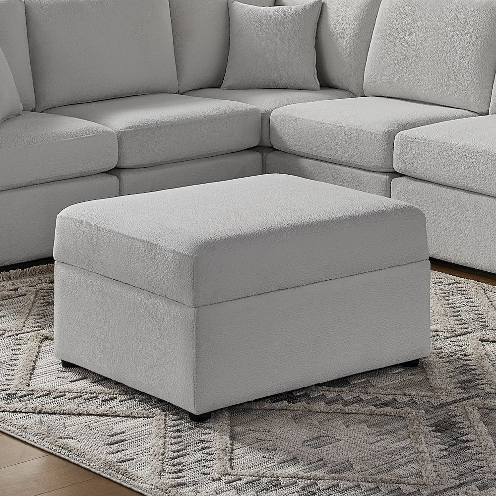 Chandler Storage Ottoman - Gray