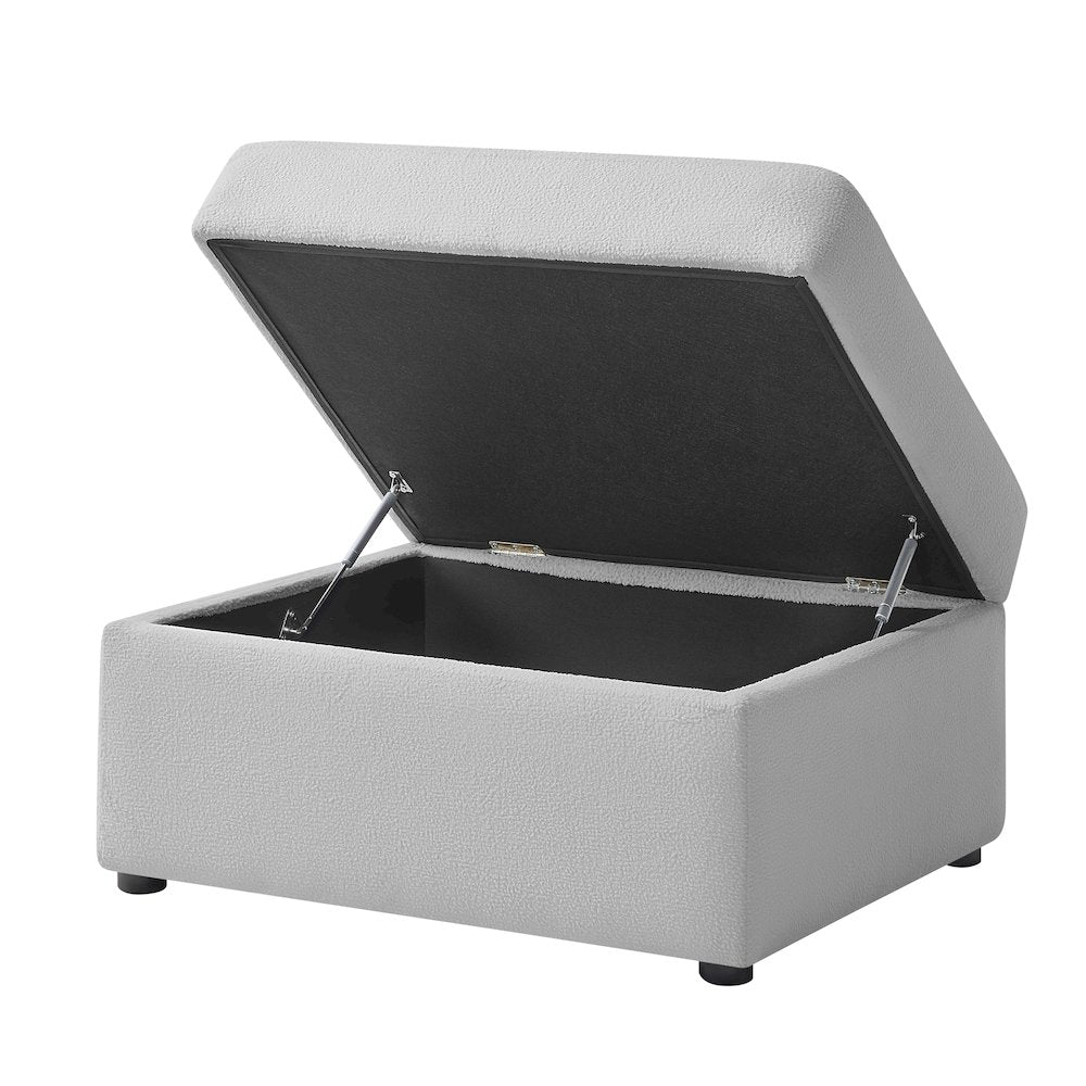 Chandler Storage Ottoman - Gray