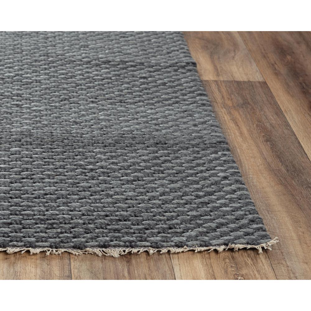 Hand Woven Flat Weave Pile Wool/ Polyester Rug, 5' x 7'6"