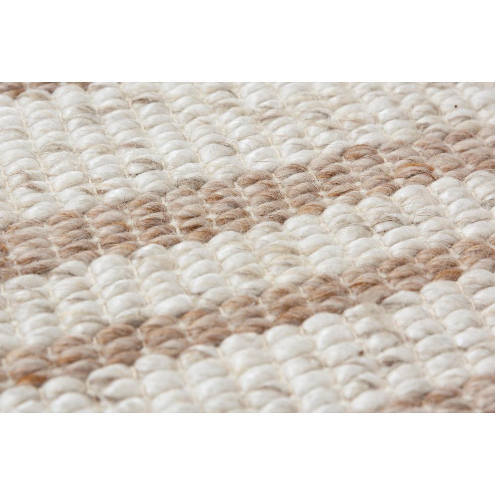 Hand Woven Flat Weave Pile Wool/ Polyester Rug, 5' x 7'6"