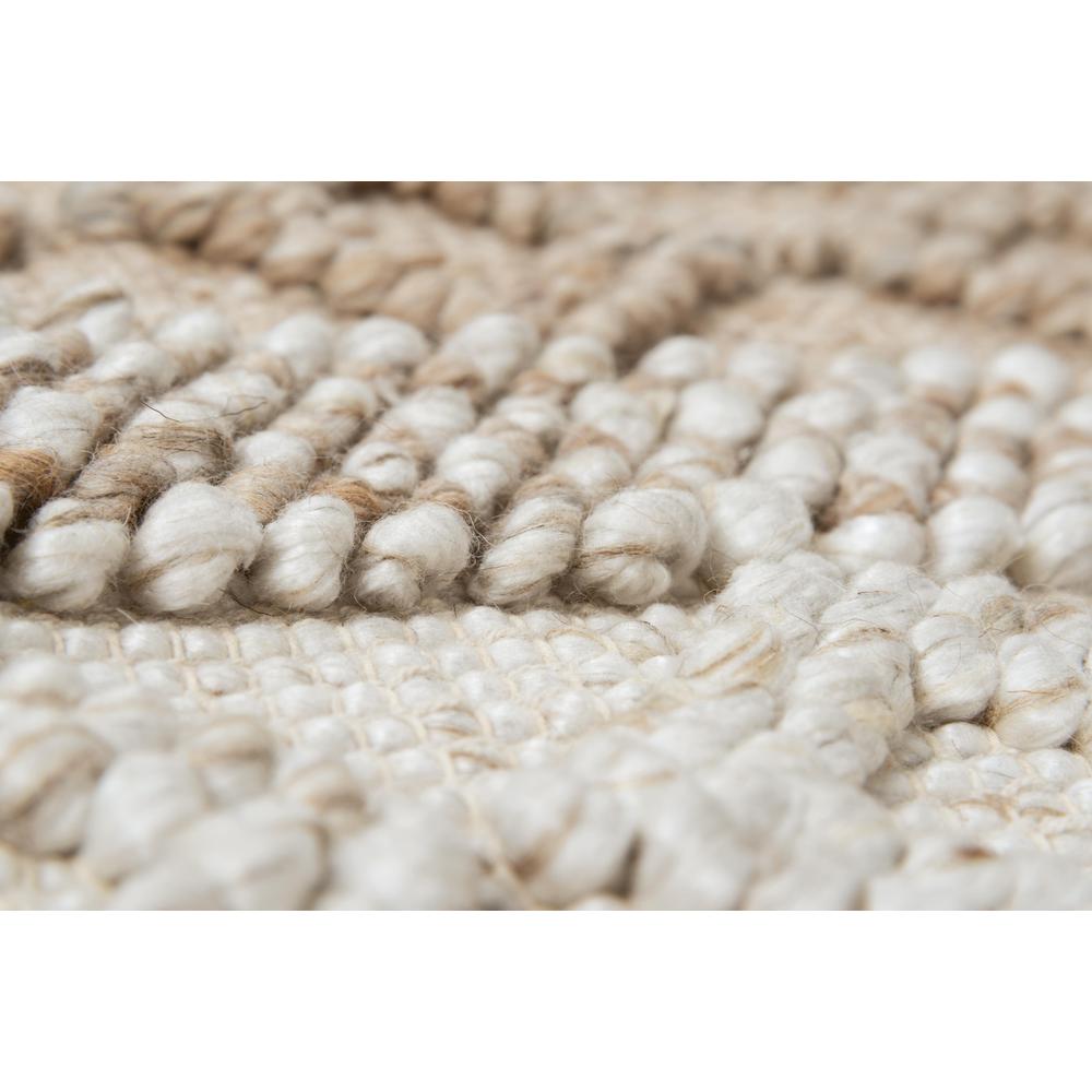 Hand Woven Flat Weave Pile Wool/ Polyester Rug, 5' x 7'6"