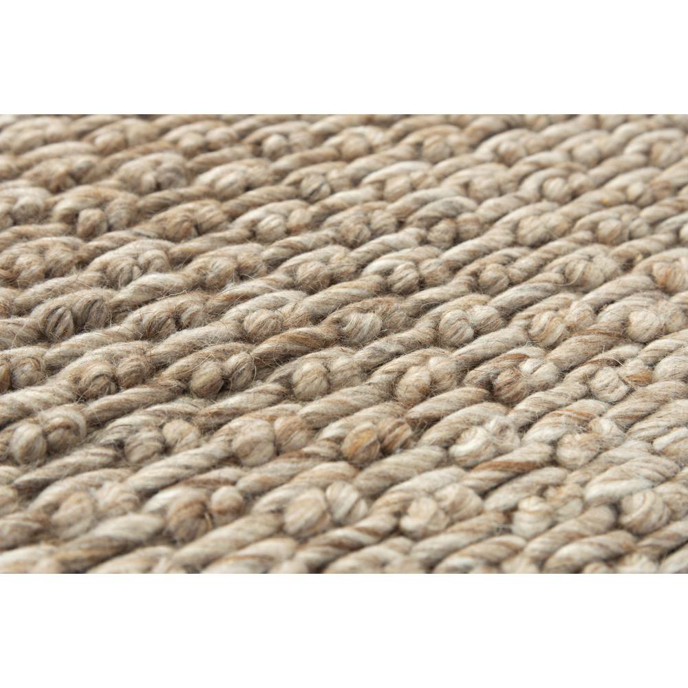 Hand Woven Flat Weave Pile Wool/ Polyester Rug, 5' x 7'6"