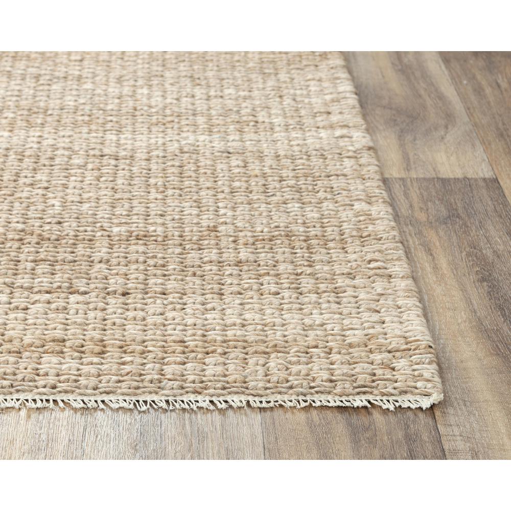 Hand Woven Flat Weave Pile Wool/ Polyester Rug, 5' x 7'6"