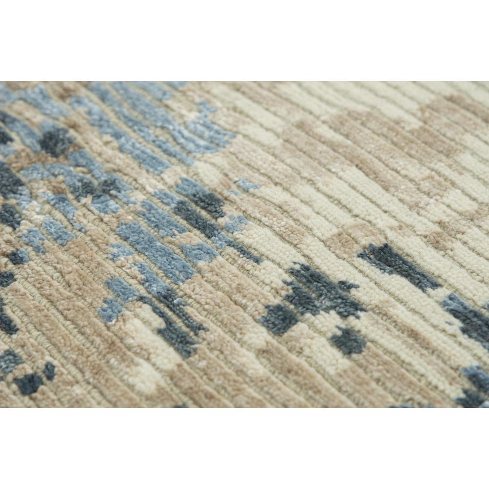 Hand Knotted Cut Pile Wool/ Viscose Rug, 10' x 14'