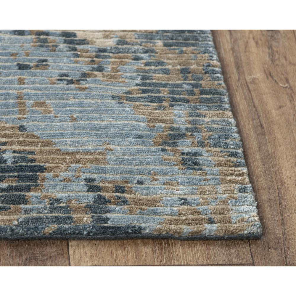 Hand Knotted Cut Pile Wool/ Viscose Rug, 10' x 14'