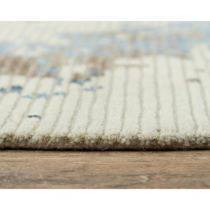 Hand Knotted Cut Pile Wool/ Viscose Rug, 10' x 14'