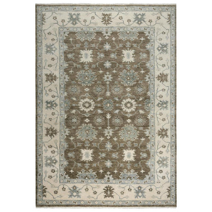Hand Knotted Cut Pile Wool Rug, 10' x 14'