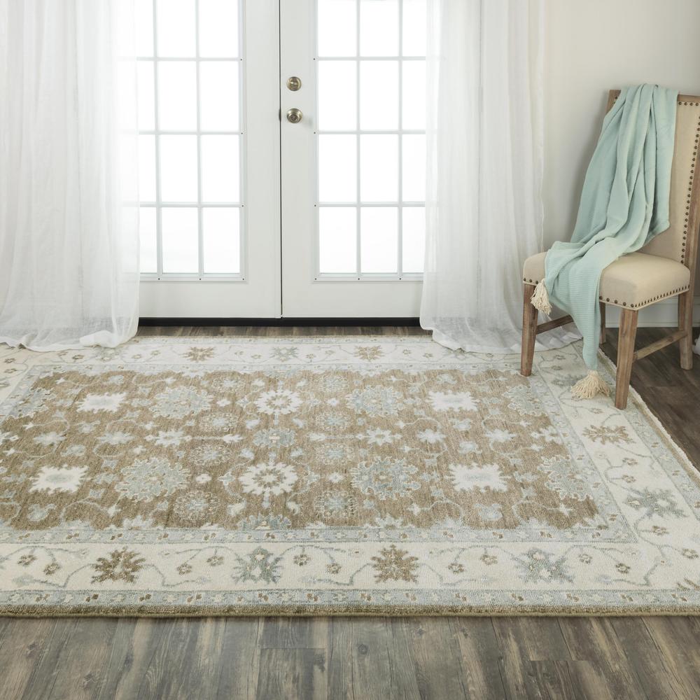 Hand Knotted Cut Pile Wool Rug, 10' x 14'