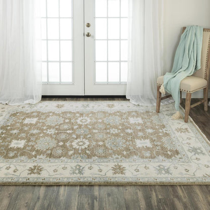 Hand Knotted Cut Pile Wool Rug, 10' x 14'