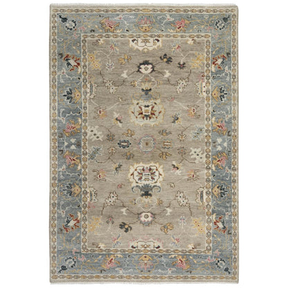 Hand Knotted Cut Pile Wool Rug, 10' x 14'