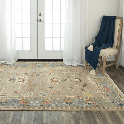 Hand Knotted Cut Pile Wool Rug, 10' x 14'