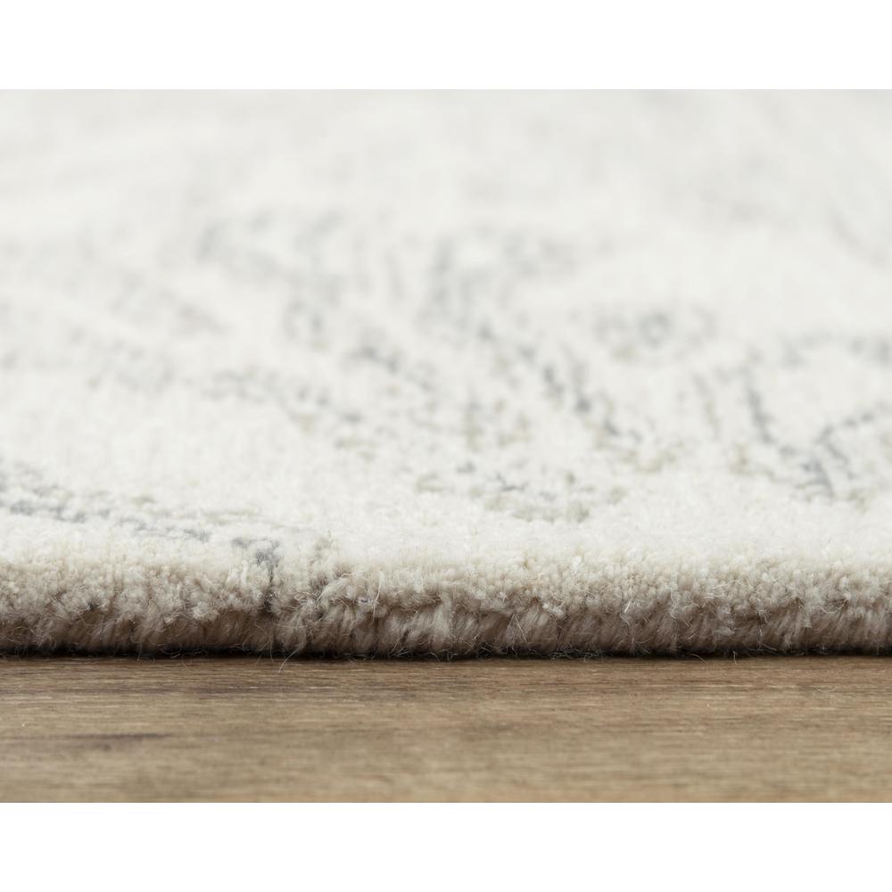 Hand Tufted Loop Pile Wool Rug, 5' x 7'6"