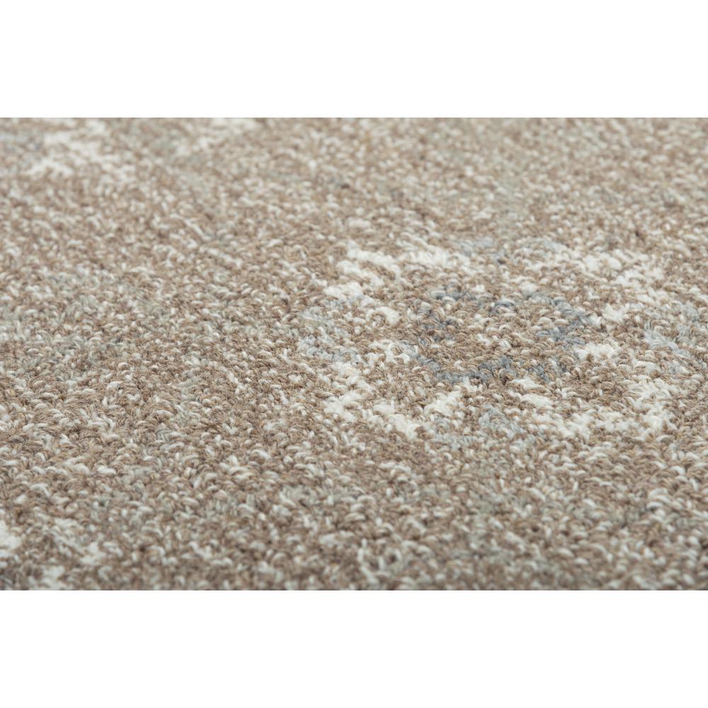 Hand Tufted Loop Pile Wool Rug, 5' x 7'6"