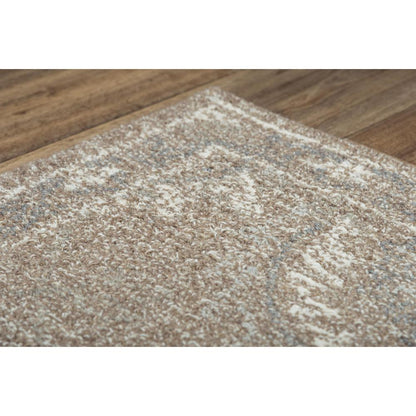 Hand Tufted Loop Pile Wool Rug, 5' x 7'6"