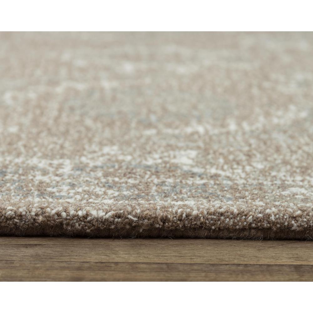 Hand Tufted Loop Pile Wool Rug, 5' x 7'6"