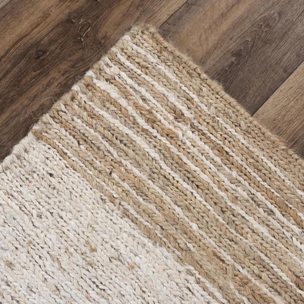 Hand Woven Flat Weave Pile Jute Rug, 5' x 7'6"