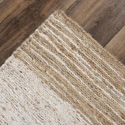 Hand Woven Flat Weave Pile Jute Rug, 5' x 7'6"