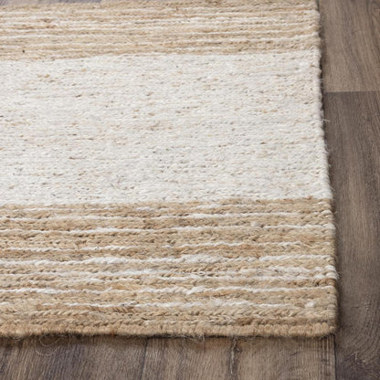 Hand Woven Flat Weave Pile Jute Rug, 5' x 7'6"