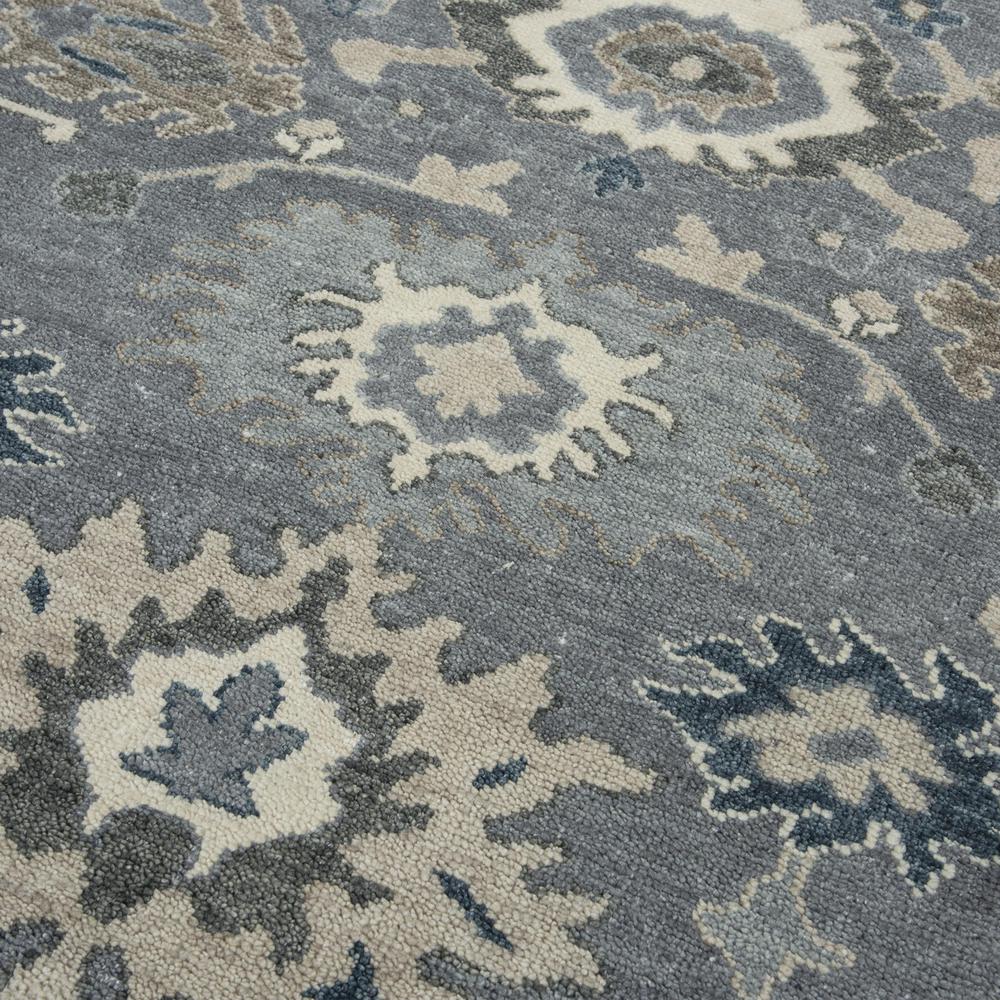 Hand Knotted Cut Pile Hand Spun Wool/ Tencel Rug, 6' x 9'