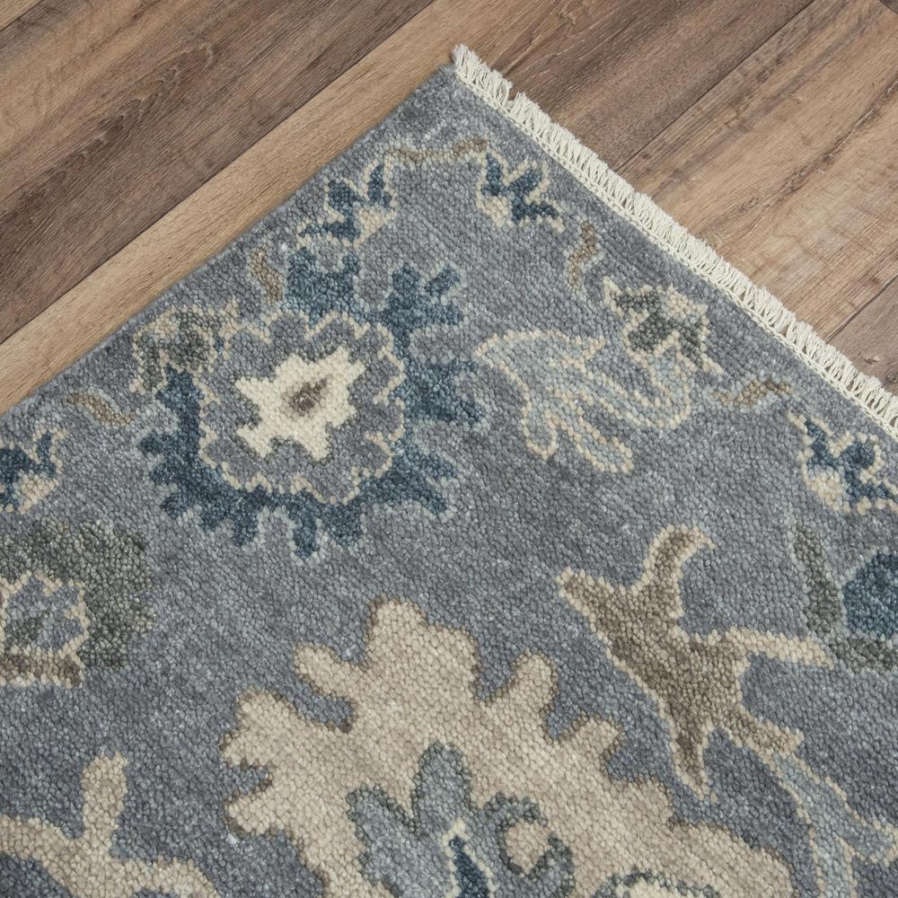 Hand Knotted Cut Pile Hand Spun Wool/ Tencel Rug, 6' x 9'