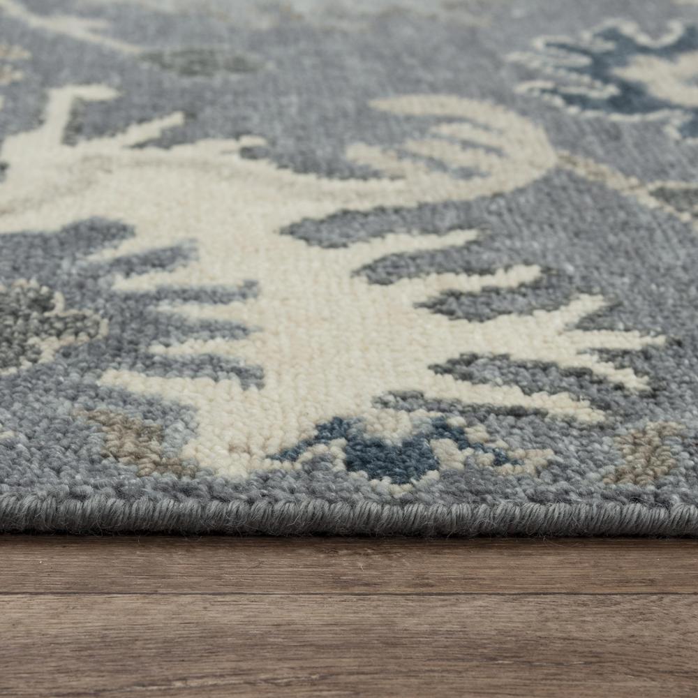 Hand Knotted Cut Pile Hand Spun Wool/ Tencel Rug, 6' x 9'