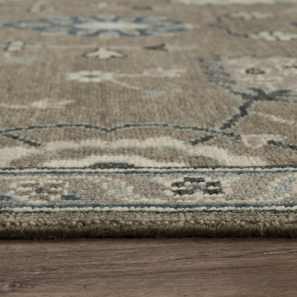 Hand Knotted Cut Pile Hand Spun Wool/ Tencel Rug, 6' x 9'