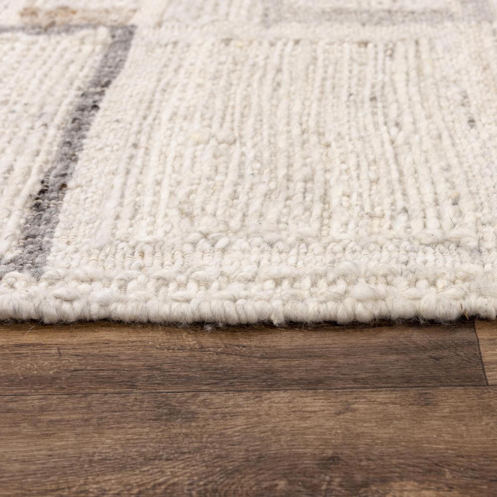 Hand Woven Flat Weave Pile Hand Spun Wool/ Cotton Rug, 5' x 7'6"