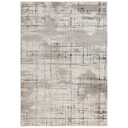 Power Loomed Cut Pile Polyester Rug, 5'3" x 7'6"