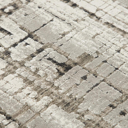 Power Loomed Cut Pile Polyester Rug, 5'3" x 7'6"