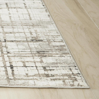 Power Loomed Cut Pile Polyester Rug, 5'3" x 7'6"