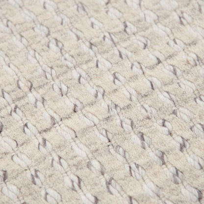 Hand Loomed Cut & Loop Pile Wool/ Polyester Rug, 5' x 7'6"
