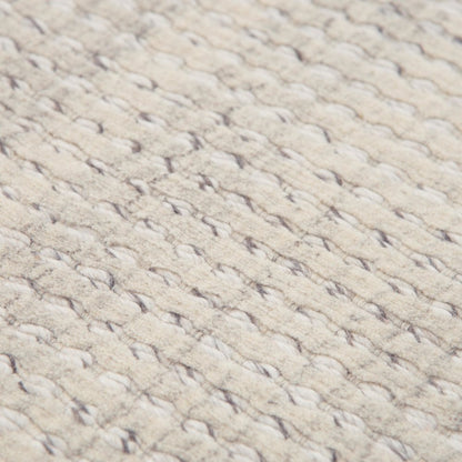Hand Loomed Cut & Loop Pile Wool/ Polyester Rug, 5' x 7'6"