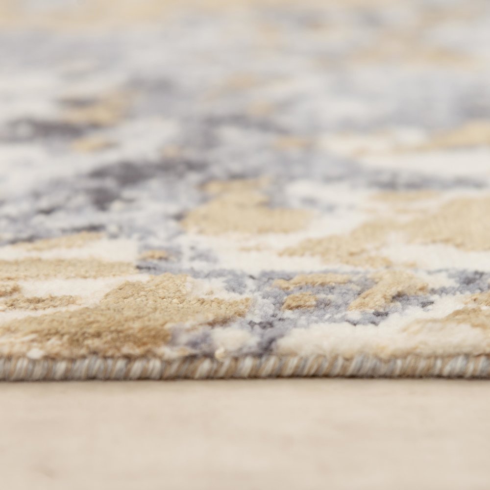 Hybrid Cut Pile NZ Wool/ Tencel Blend Rug, 2' x 3'