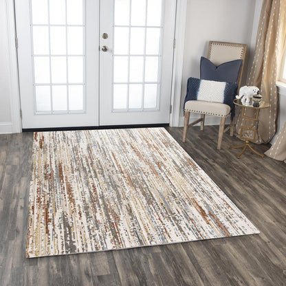 Machine/Hybrid Cut Pile Recycled Polyester Rug, 2'6" x 8'