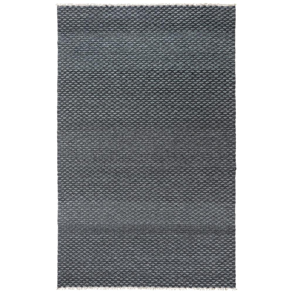 Hand Woven Flat Weave Pile Wool/ Polyester Rug, 7'6" x 9'6"