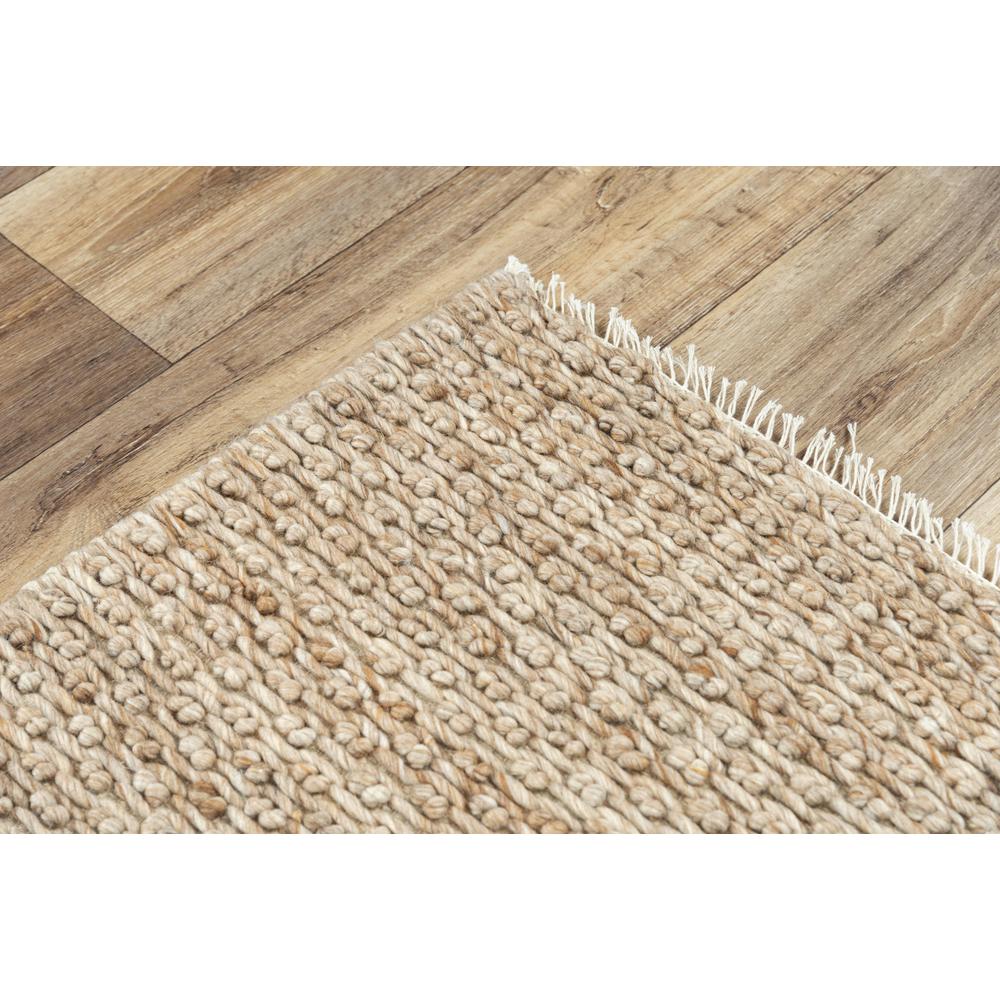 Hand Woven Flat Weave Pile Wool/ Polyester Rug, 7'6" x 9'6"