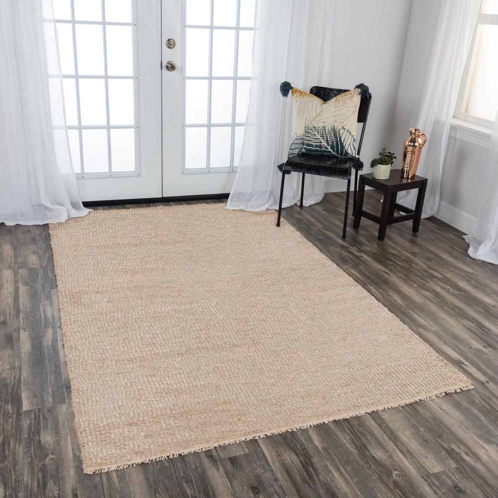 Hand Woven Flat Weave Pile Wool/ Polyester Rug, 7'6" x 9'6"