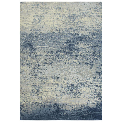 Hybrid Cut Pile Wool/ Tencel Rug, 5' x 8'