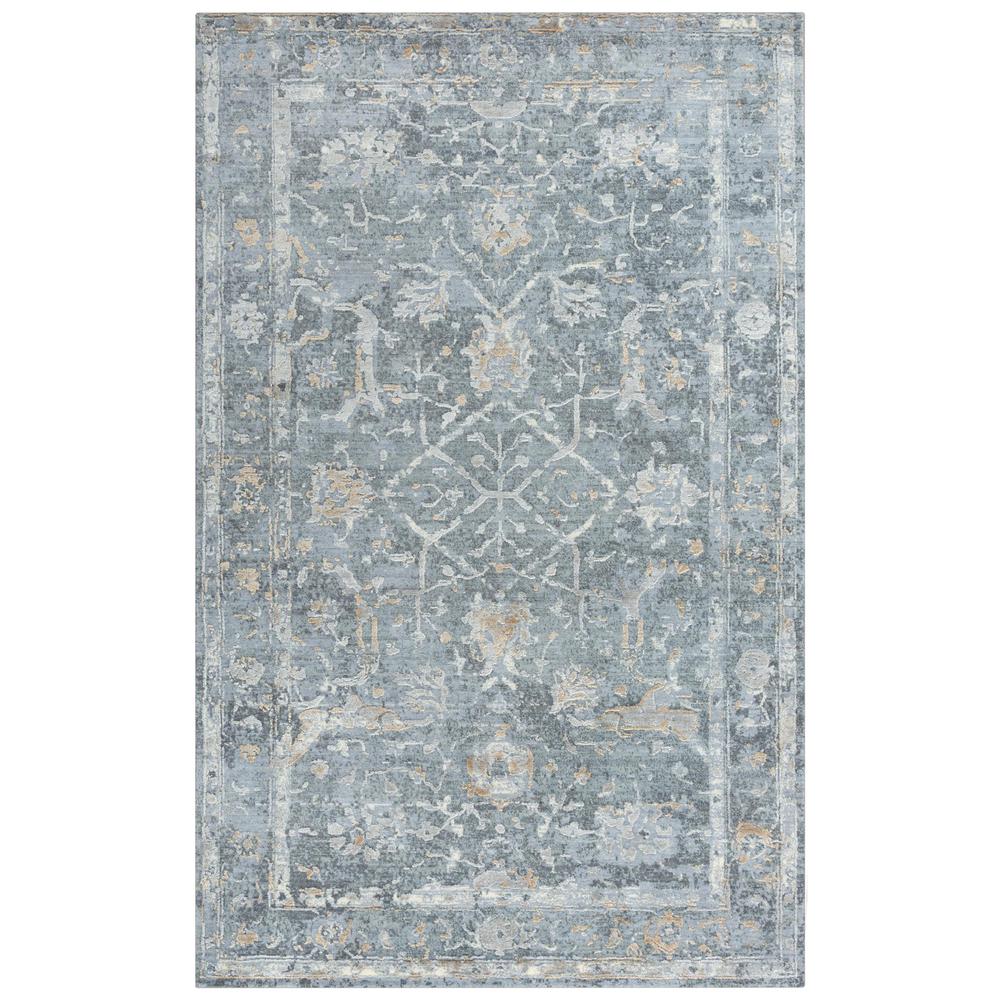 Hybrid Cut Pile Wool/ Tencel Rug, 5' x 8'