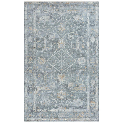 Hybrid Cut Pile Wool/ Tencel Rug, 5' x 8'
